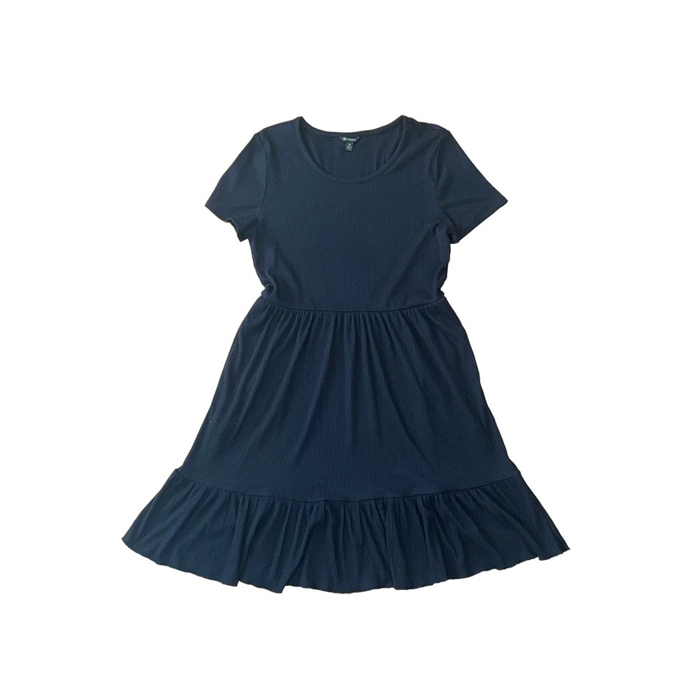 Versona Black Casual T-Shirt Dress (Size M)